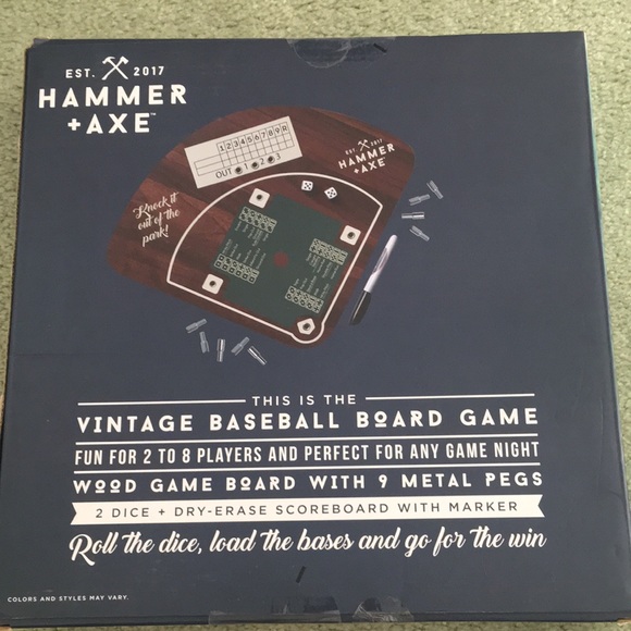 Hammer + Axe Games Vintage Baseball Board Game Poshmark